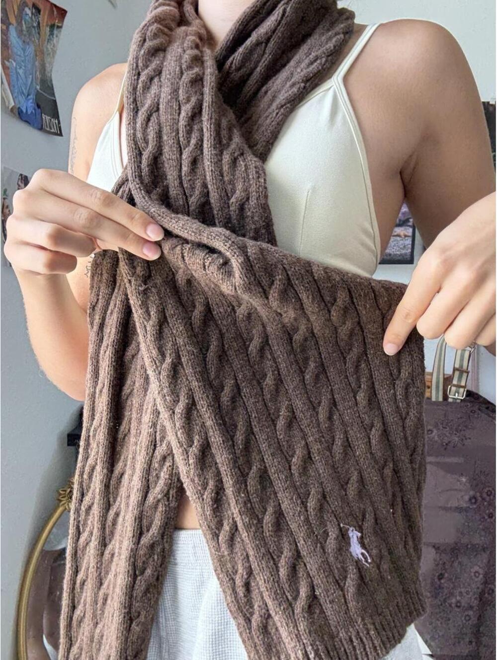 Ralph Lauren Women's Brown Scarf-wrap